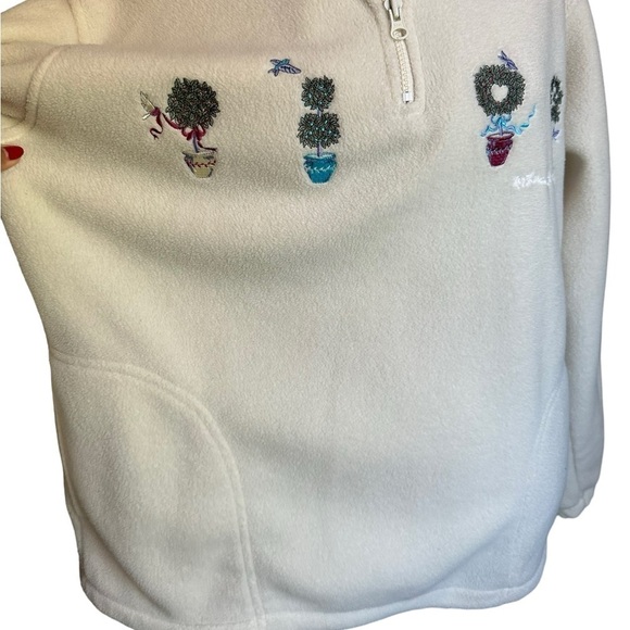 Vintage Northern Reflections Collared Fleece Sweater Size Large L - Picture 15 of 17